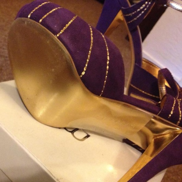 Arden B open toe suede sandal pumps - Picture 6 of 6